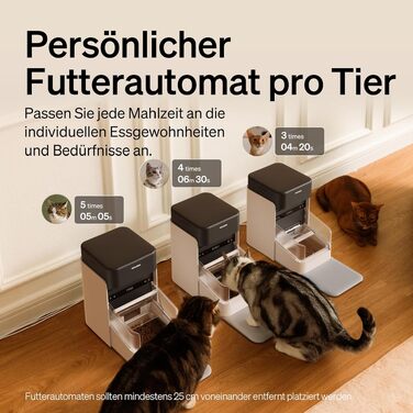 Автоматичний годувальник для котів PETLIBRO з RFID-сенсором та Wi-Fi 5G, розумний диспенсер корму з керуванням через додаток, 3Л, білий