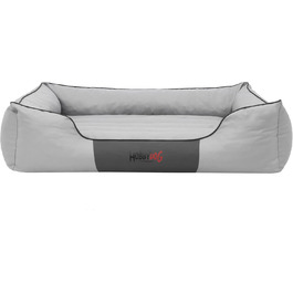 Крісло-ліжко для собак великих, середніх та маленьких порід - зручне ліжко для собак, сірого кольору, розмір L, 110 x 90 см, знімний та пральний чохол