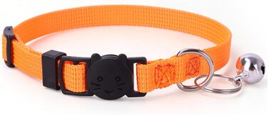 Індивідуальний ошийник для кота з дзвіночком, лазерним гравіюванням, нічним відбиттям, нейлоновий ошийник, милий ошийник з квітковим візерунком, анти-втрата для котів (нейлон)