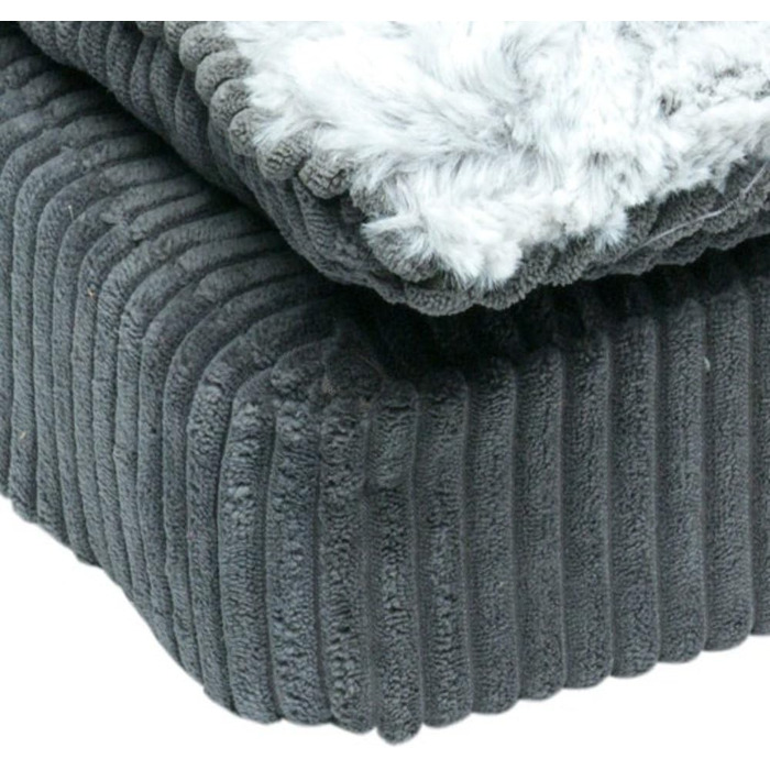 Крісло-ліжко для собак Petface Ultimate Luxury з memory foam, сірого кольору, XL, 120 x 90 x 15 см, машинне прання