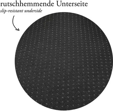 Килимок для собак Hunter Vermont, поліестер, міцний, стійкий до бруду, з підкладкою, 70 x 50 см, чорний