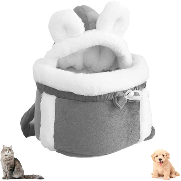 Тепла переноска для тварин на зиму: рюкзак для котів та маленьких собак, м'яка, дихаюча переноска для подорожей та прогулянок