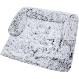 М'яка плюшеві килимки для собак, лежанки, заспокійне диван, ультрам'яке хутро, лежанки для домашніх тварин, м'які, можна прати, пухнасті ковдри, подушки, чохли для меблів, захист, лежанка для собак та котів (XL)