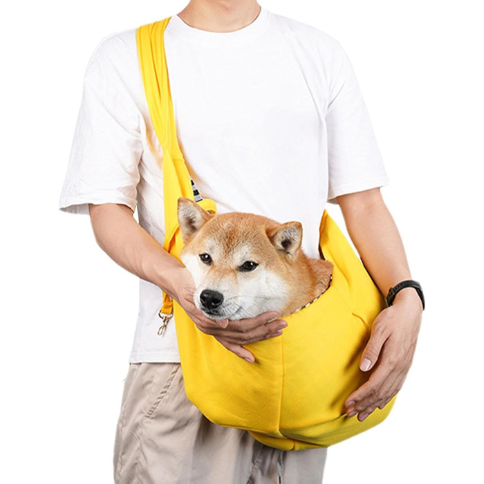 Жовта переноска для собак маленьких порід Yjkedfh - зручна переноска для вигулу та подорожей