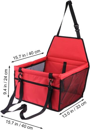 Сумка-переноска для собак та котів TOYANDONA для автомобіля, дихаюча, з ременем безпеки та регульованим поводом, як переноска для тварин