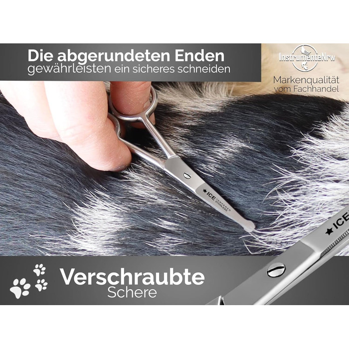 Професійна фетрова ножиці для грумінгу собак, 11,5 см