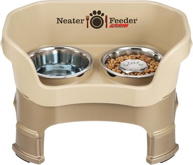 Neater Feeder Deluxe для середніх собак, миска Slow Feed 1 скл, поїлка з нерж. сталі 5 скл, регульована висота, піднята, захист від розливу, антиковзка