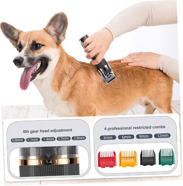 Машинка для стрижки тварин Happyyami: бездротова, тиха, з LED-дисплеєм та насадкою для собак та котів