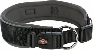 Нашийник для собак Trixie Premium, екстра широкий, чорний/графітовий