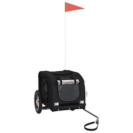 Навісний тримач для собак Robuster Oxford, залізний, PVC, чорний, 124x53x53 см - з PVC-дах, для собак/кішок та багажу Model93870