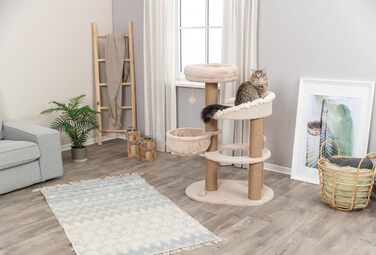 Кігтеточка TRIXIE Boho Filippo 114 см – багатоярусна кімната для котів з місцями для дряпання та іграми, затишні та стабільні місця для відпочинку – 44474