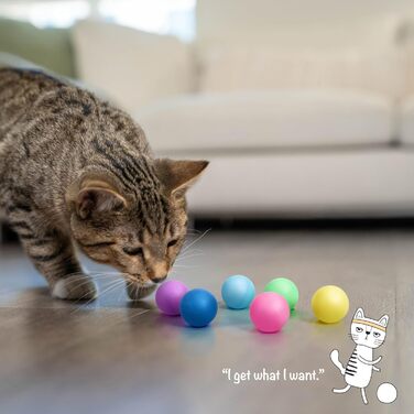 Petstages змінні кульки для котячого треку, 6 шт, різнокольорові