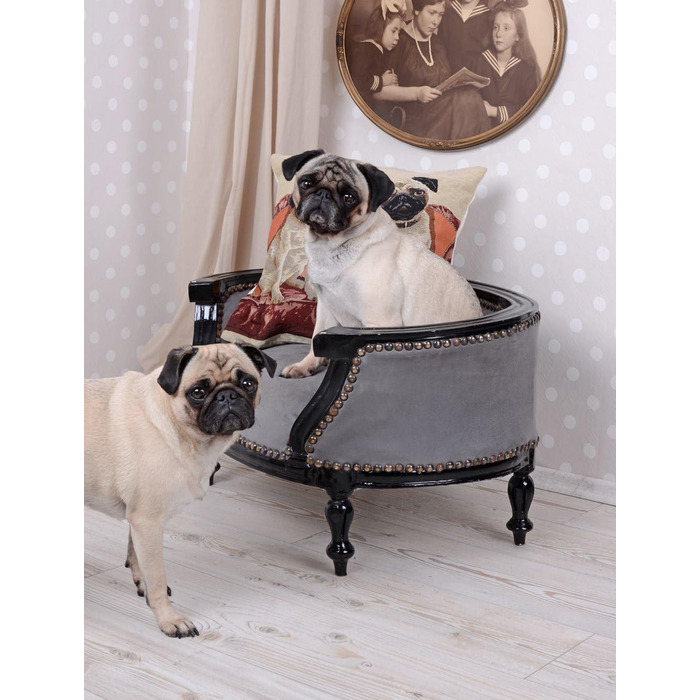 Собаче ліжко в стилі барокко з дерева, 70 см - Palazzo Exclusiv