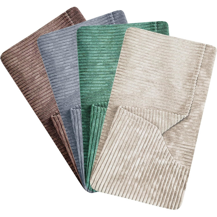 М'яке собаче ліжко 80x60 см з ортопедичною піною Memory Foam, Cord, Hugo Premium-LINE, для маленьких собак, знімний чохол, темно-сірий