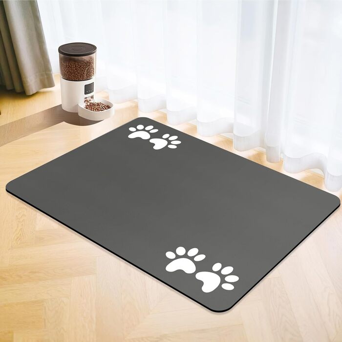 Килимок під миску для собак та котів, швидковисихаючий, водонепроникний, антиковзкий (60x150 см)