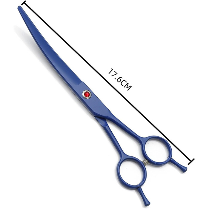 Набір ножиць для собак 3 в 1: прямі, зубчасті та вигнуті ножиці для собак, котів та інших тварин