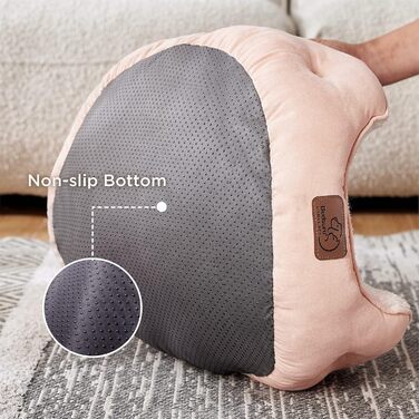 Ліжко для котів BEDSURE, рожеве, 51x48x15 см - м'яке, миється, для котів та маленьких собак