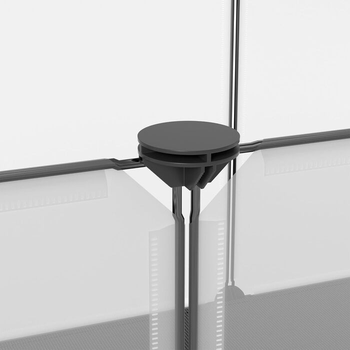 UISEBRT Freigehege для дрібних тварин та цуценят: модульний вольєр з підлогою та водонепроникним килимком (12 шт., 143x73x46 см)