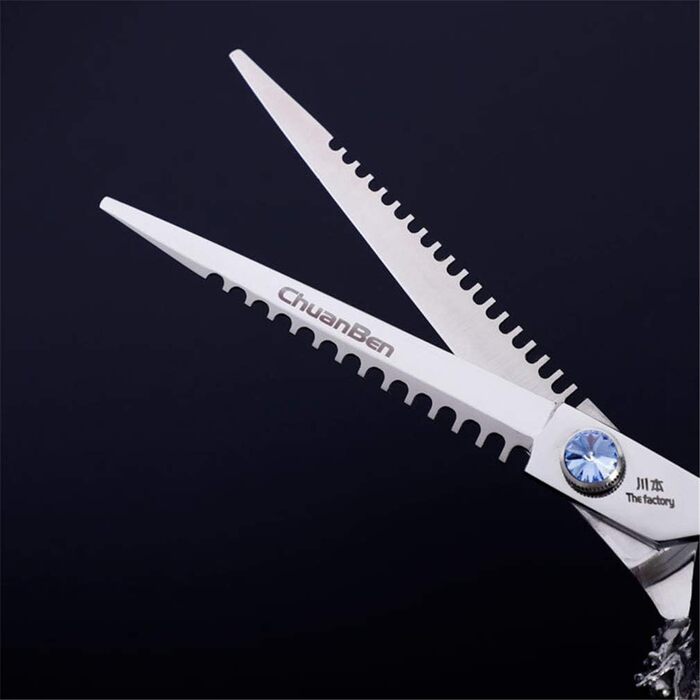 Набір професійних ножиць для грумінгу домашніх тварин (7,0 дюймів) з нержавіючої сталі. Ідеально для собак та котів: прямі ножиці, ножиці для фінальної обробки, гребінець. Комплект для грумінгу.