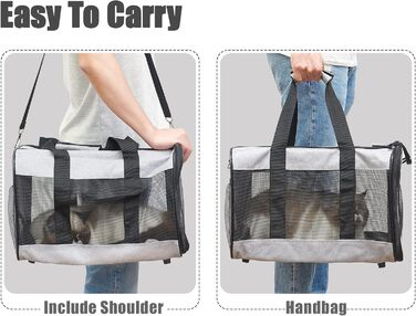 Транспортна переноска для собак та котів HITSLAM, складана, зелена (M)