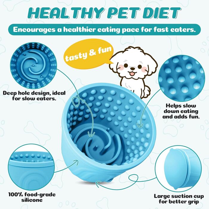 Лежанка-лялька для собак, 2 шт., зелена, розмір S, для заспокоєння, повільний годівник, нековзний лежак з силікону для собак маленьких, середніх та великих порід, BPA-free