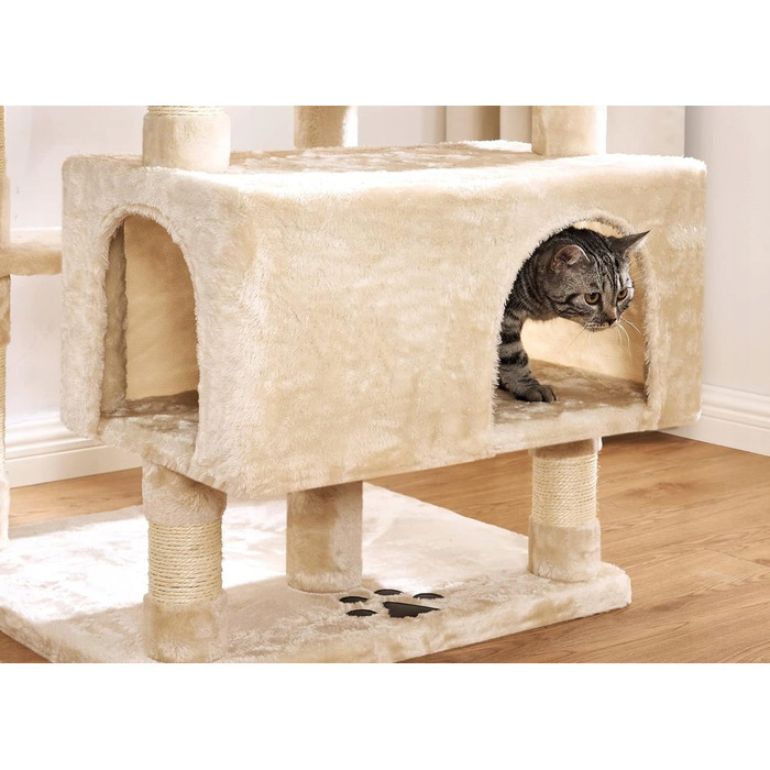 Низька дряпалка, висока дряпалка, лежанка та килимки-дряпалки