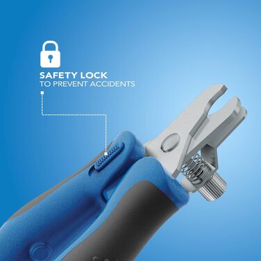 Триммер для обрізки кігтів домашніх тварин WAHL EZ, чорний/синій