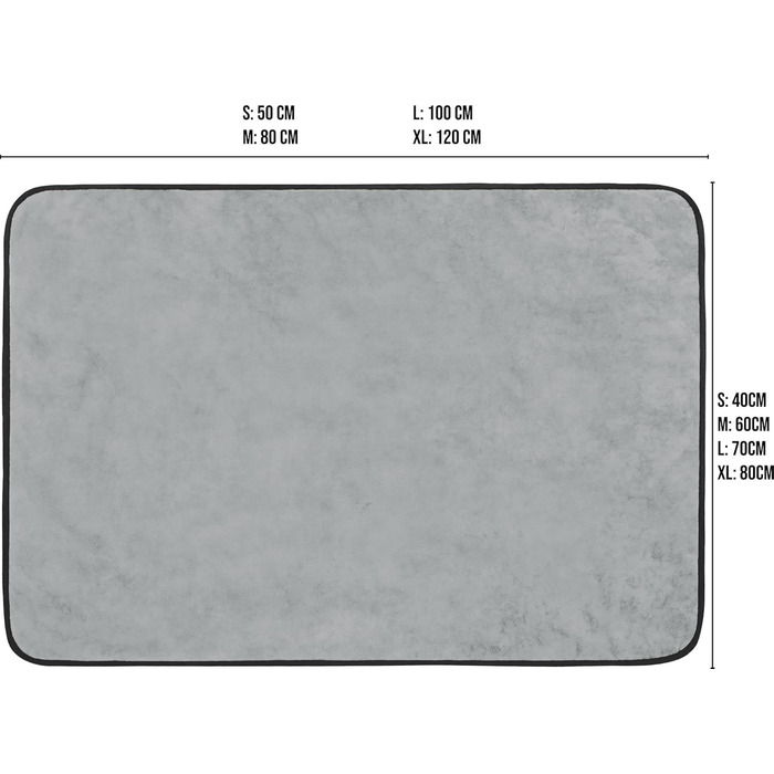 Корзина для собак Normani, ліжко для собак + ковдра, ліжко для домашніх тварин, знімний, пральний до 95°C, підходить для котів та собак, з екологічно чистих матеріалів, сірого кольору, розмір 60x80 см