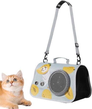 Сумка-переноска для тварин | Сумка на плечі для транспортування котів у подорожах, органайзер з регульованими плечовими ременями для походів, кемпінгу, подорожей та прогулянок