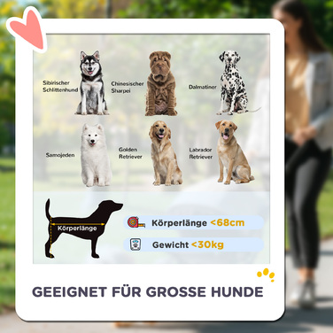 PawHut Dog Stroller Dog Buggy Foldable для великих собак і кішок до 30 кг Cat Buggy з подушками Сітка Вікна Двері Сумка для зберігання Котяча коляска з безпечними повідцями, гальмами, Баггі Чорний | Аосом