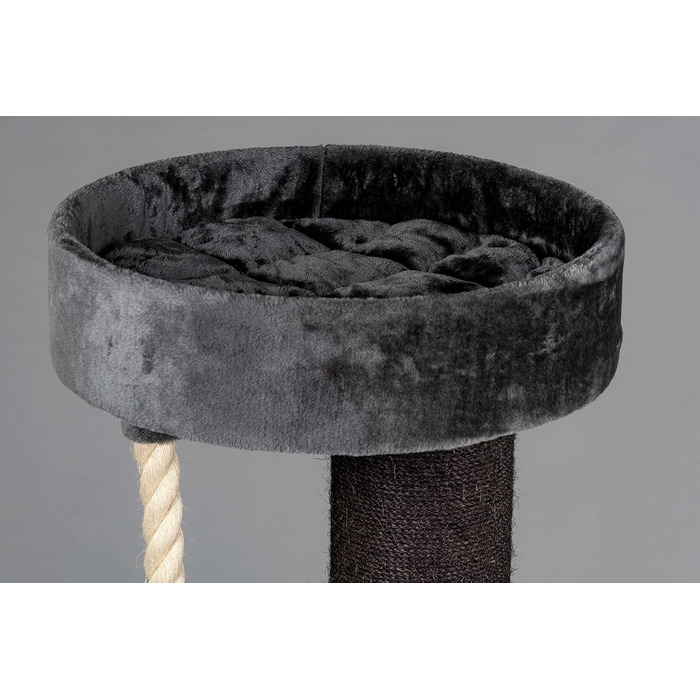 Дряпка для великих котів RHRQuality Maine Coon Sleeper Crown 150 см, кремова, товсті сизалеві стовпи 20 см