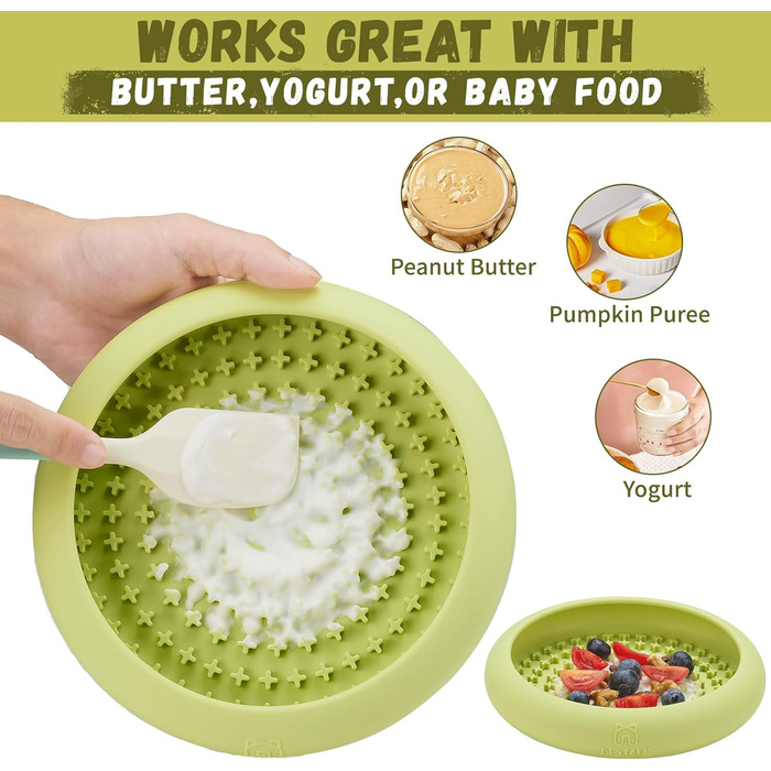 Нічна годівниця для собак Bestalk: уповільнює харчування, зменшує тривожність, силікон, BPA-free, зелена