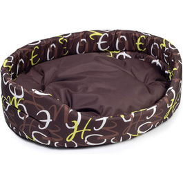 колір: бруневе в'язане взуття з візерунком