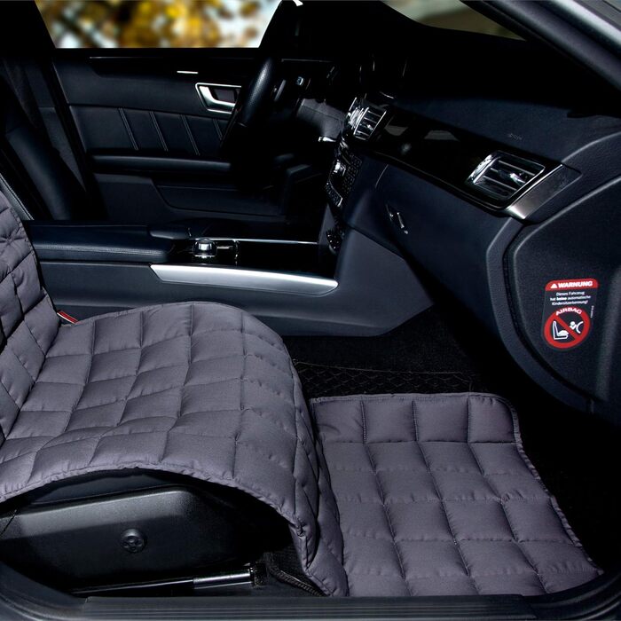 Автокилим на сидіння пасажира Doctor Bark - захисна накидка для авто (сірий)