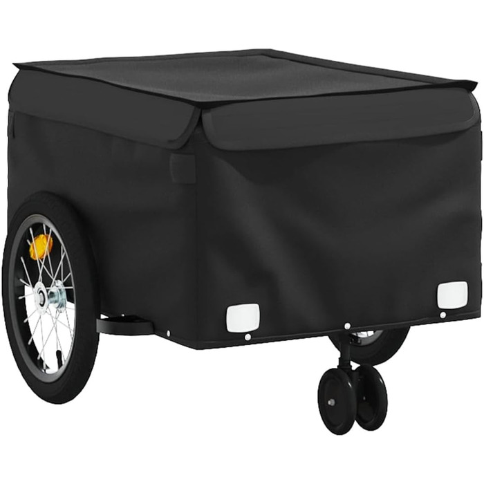 Причіп для велосипеда, 45 кг, з чорного металу, для собак