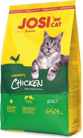 Сухий корм для дорослих котів JosiCat Crunchy з куркою (півництво), 10 кг