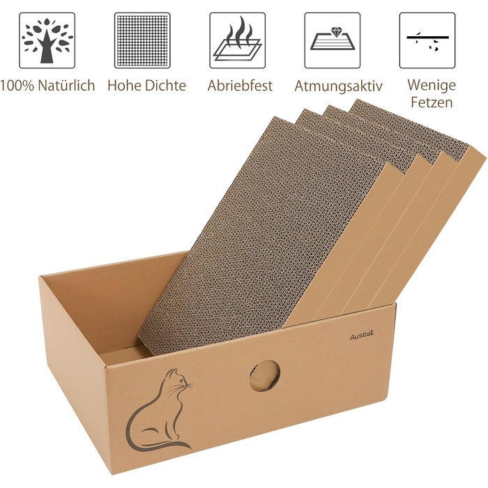 Котячий когтетоп AUSCAT L-подібний з іграшками, 69 см, 4 шт.