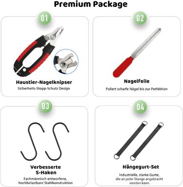 Гузекір для грумінгу собак та котів - гамак-тримач з набором для догляду (до 4.5 кг)