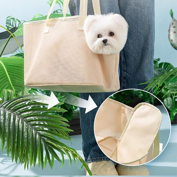 Транспортна сумка Bexdug для котів та собак, переноска для прогулянок, легка та зручна, з сіткою для вентиляції, для маленьких собак та цуценят