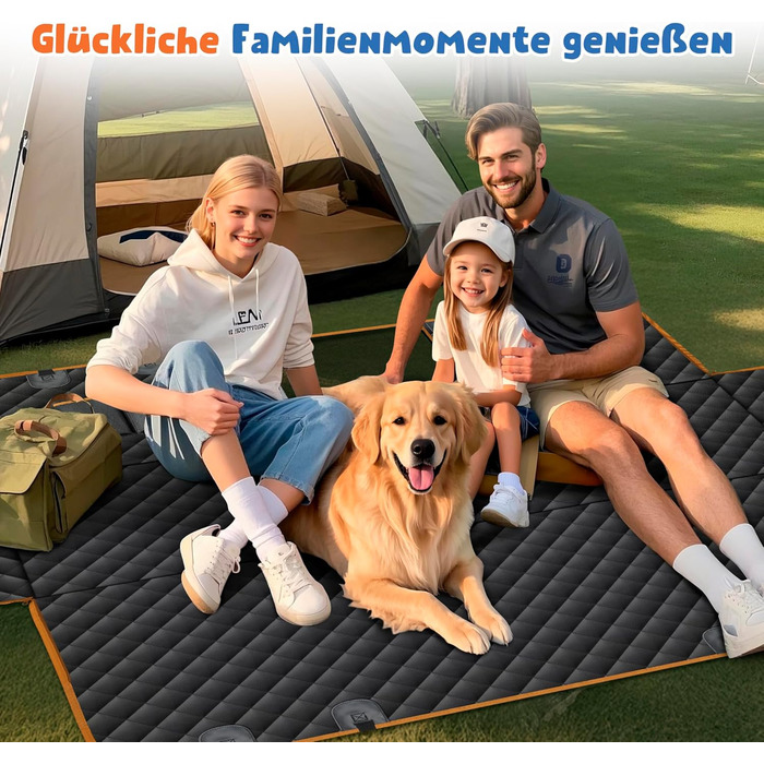 Водонепроникний килимок для собак у машину Heatail для заднього сидіння з боковими захисниками та сіткою, 135 x 148 см, чорний/помаранчевий