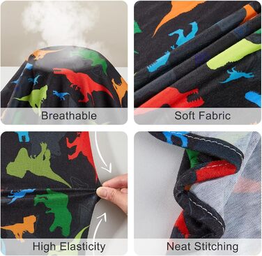 Піжама для собак Bienbee, 4 шт. Комплект, розмір M, динозаври, м'яка, дихаюча, зручна, для цуценят, дівчаток та хлопчиків