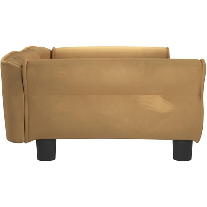 Крісло-ліжко для собак, лежанка для тварин з м'якою оббивкою, коричнева, 95 x 55 x 30 см