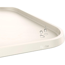 Підкладка під годівницю для тварин Feedoo: стійка до деформації, з піднятим бортиком, водонепроникна силіконова вставка, неслизька основа, захищає підлогу, BPA-free, придатна для миття в посудомийній машині