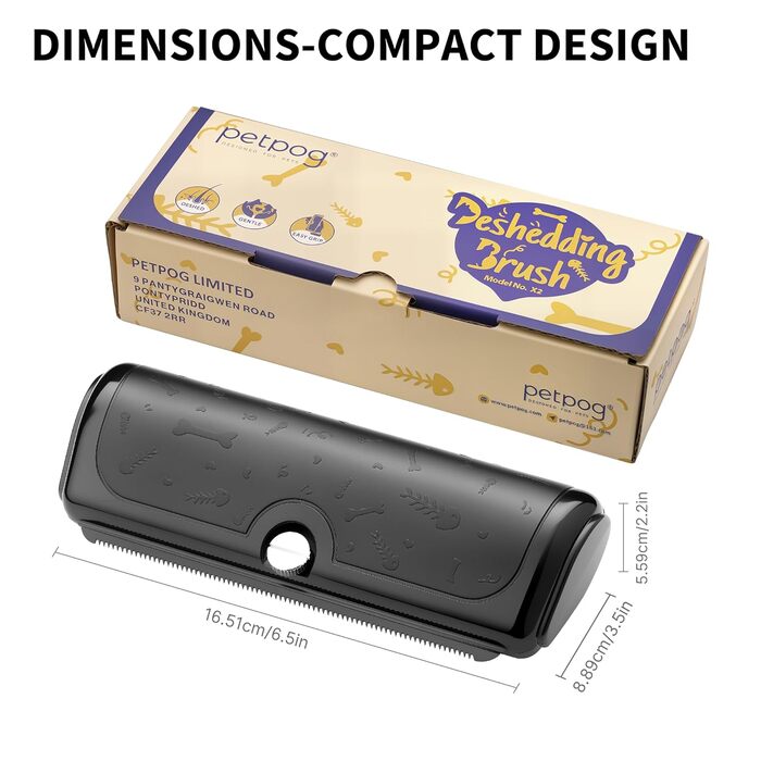 Щітка для собак та котів – двоколірна синьо-жовта, видаляє відмерле волосся та підшерсток м'яко, для собак та котів (чорна)