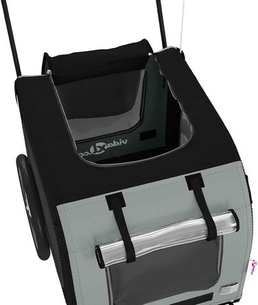 Навісник на велосипед для собак Oxford - сірий та чорний, водонепроникний, модель 93846