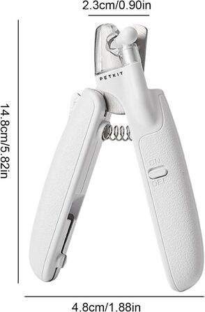 LED кусачки для нігтів домашніх тварин | Кусачки для нігтів собак та котів з підсвічуванням | Тример для нігтів для дому, подорожей та кемпінгу