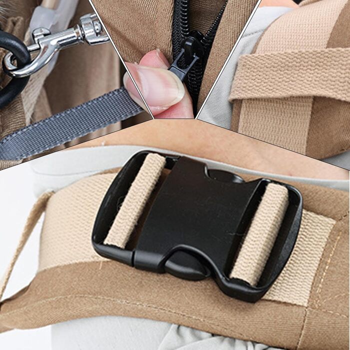 Сумка-переноска для собак та котів, рюкзак-переноска для подорожей, прогулянок та кемпінгу, хакі