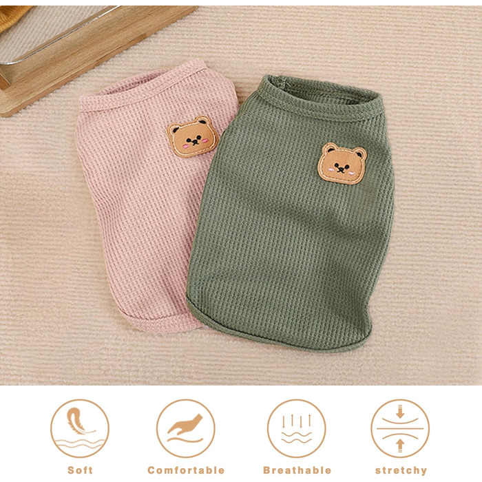 Футболка для котів Сфінкс (3 шт) XL (5.5-7.3 кг) Зелена та Рожева - Дихаюча літня/зимова котяча одяг