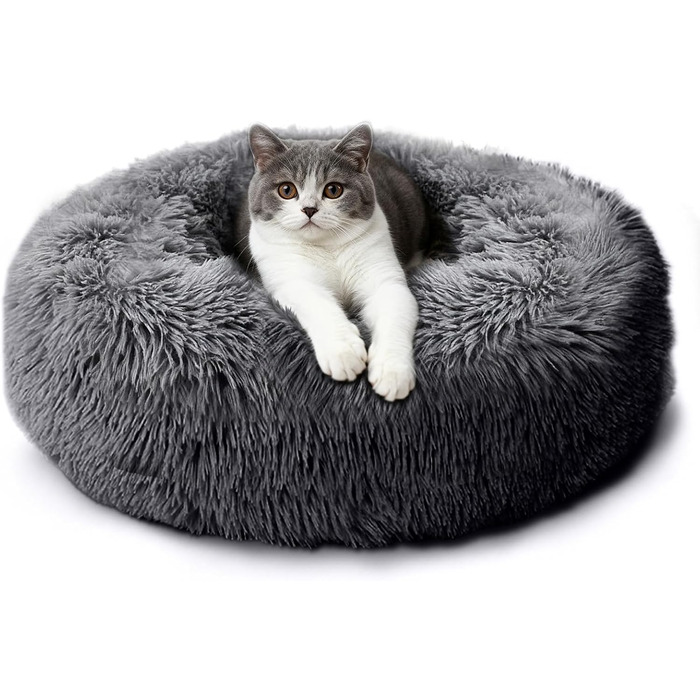 Килимок для котів та собак Caliyo, м'який, 60 см, темно-сірий