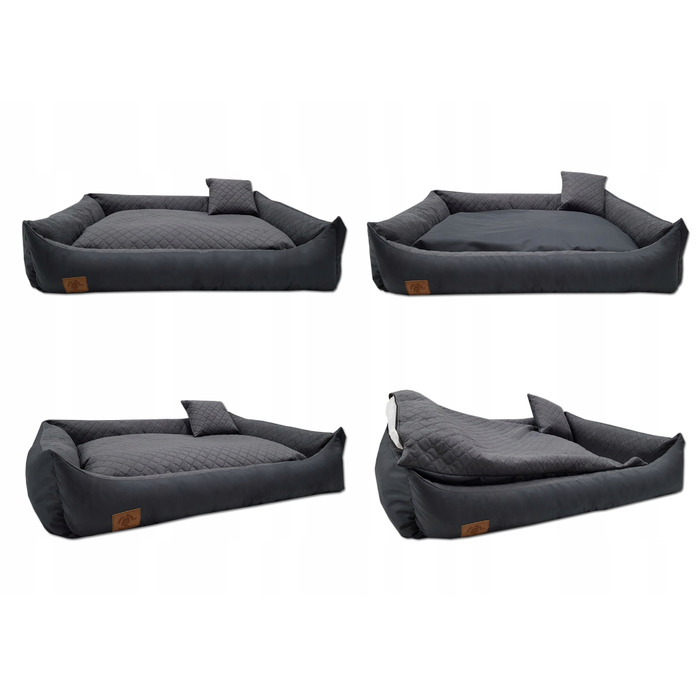 Лежанка-диван для собак Odol-Plusz, коричневий, 120 см x 80 см